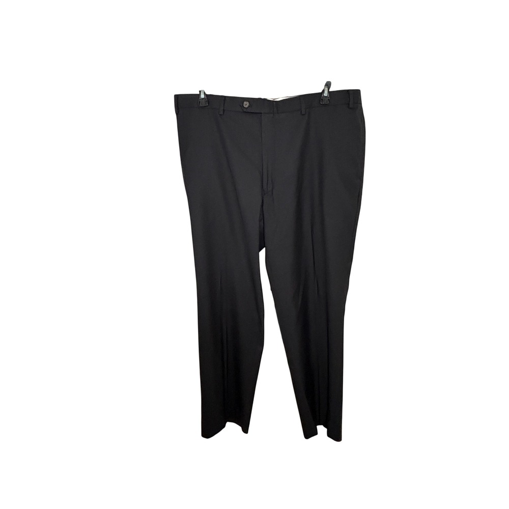 Ralph Lauren Men's 42x32 Dress Pants – Black Polyester Rayon Classic Fit